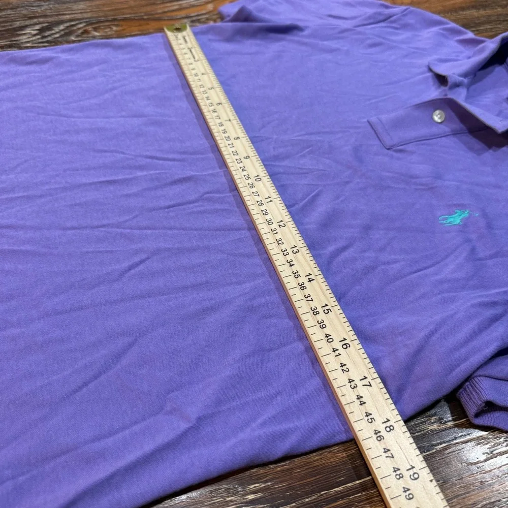 NEW Ralph Lauren Sport Kids XL Purple Slim Fit Cotton Short Sleeve Polo Shirt